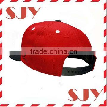 Two Tone Custom 3D Embroidrey Flat Brim Fitty Snapback Cap photo-6