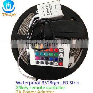 led strip light 5050 12vdc 60led/m with 24key remote controller led strip light motion sensor