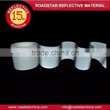 Washable grey T/C backing reflective holes tape