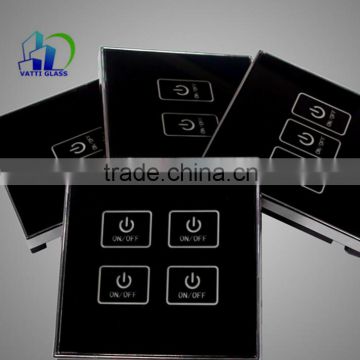 Silk Printing Tempered Glass Switch Panel Touch