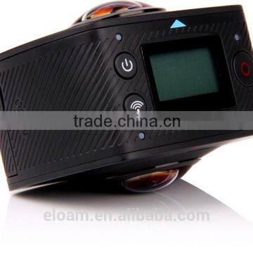 Dual Lens 1080p full shot 360 degree sports Camera