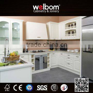 PVC Membrane Atique Style Kitchen Cabinet