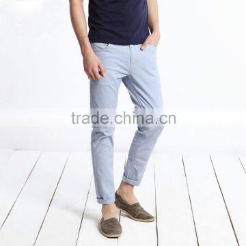 Men's slim fit wholesale latest design cotton 2015 fashion pants