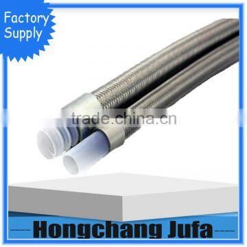 2 inch pipe connectors flexible PTFE braided hose convoluted tubing