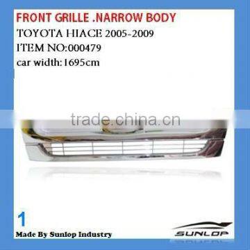 toyota hiace Parts #000479 Hiace front grille for hiace 2005-2009 narrow body kdh 200 hiace front grille chrome