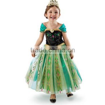 ELSA ANNA dress in frozen, pricess wedding dress, party dress, cosplay costume, girl skirt