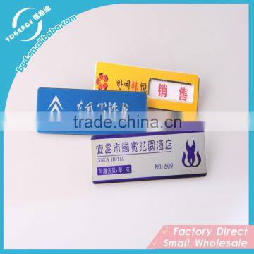 Aluminum Alloy Name Tag with Clip