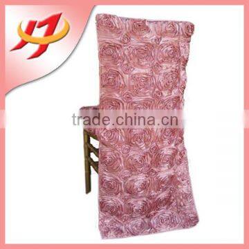 Factory direct sale elegant syle rosette wholesale cheap universal chair covers