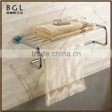 Multi-functional Western unique design Zinc alloy Chrome finishing Bathroom sanitary items Towel Shelf