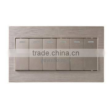 6 Gang 1 Way Electrical Switch photo-2