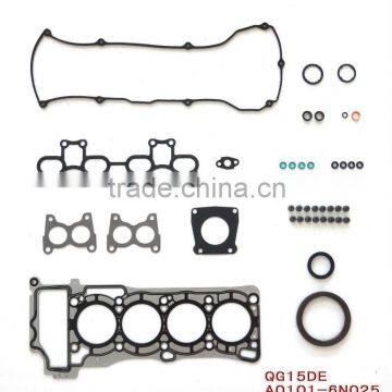 High Quality Full Gasket Set For NISSANQG15DE engine auto parts OE NO.:A0101-6N025