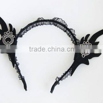 MYLOVE Black Elfin Double Ear Hair Hoop Cos Accessory photo-4