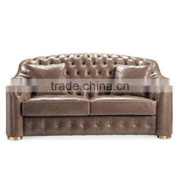 Italy design classic leather sofa set