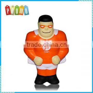 Superman Shaped PU Stress Reliever Customized PU Stress Ball