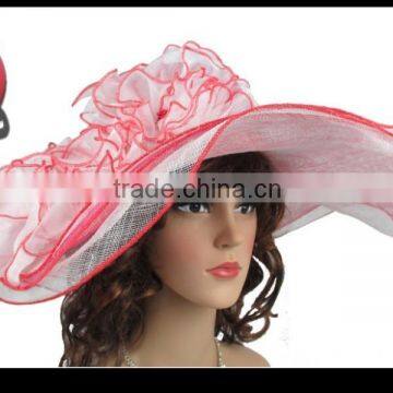 Women Large Brim Church Hats photo-6