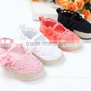 New design four colors flower soft touch baby shoes factory direct sale