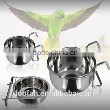 stainless steel Coop cup/bird feeder