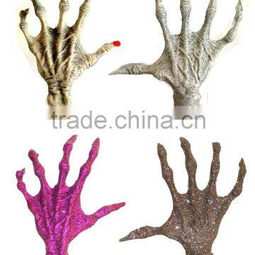 Halloween decorative 180 glittered plastic witch hands