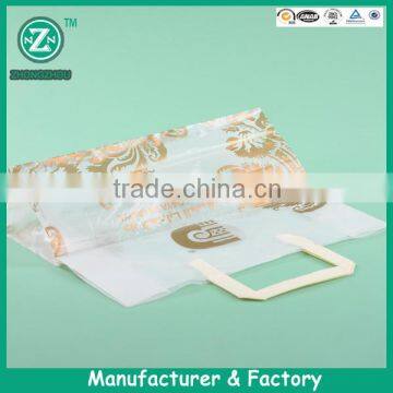 Printed custom plastic bag carrying handle, plastic bag with handle, handle hard plastic bags