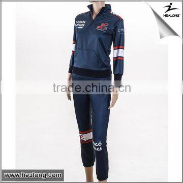 Best Polar Fleece Sublimation Hoody Women Tracksuit