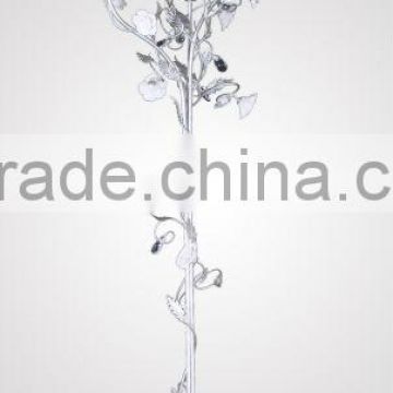 modern chrome crystal floor lamp