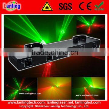 360mW RG Five lens dmx beam disco laser lighting