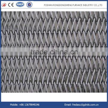 314 310 304 321 316L high temperature stainless steel mesh belt for electric furnace