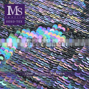 Wholesale 2016 latest colorful sequin trims upholstery fabric for textile