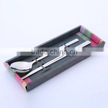 High-grade stainless steel Chopsticks and spoon Gift set dinner sets Spoon / Chopsticks Customized logo C32