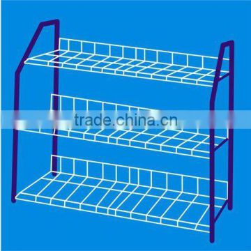 3 Tier Chromed Metal Wire Shose Rack Shose Shelf