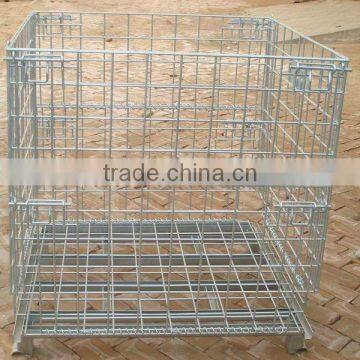 Galvanized Wholesale Folding Metal Turnover Basket photo-2