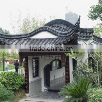 Ancient clay roof garden tiles