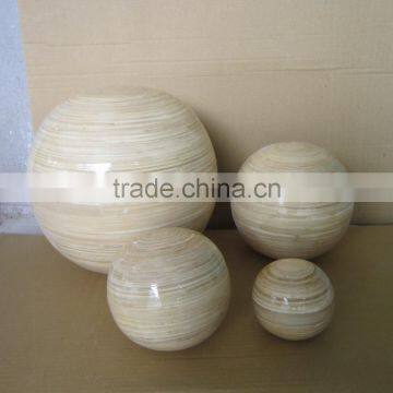 Best price simple design bamboo round ball made in Vietnam