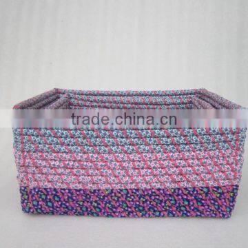 Lovely pink and purple colorful basket, beautiful clothes basket handmade from Viet Nam