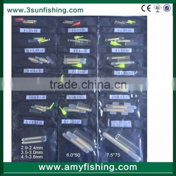 2.5inch 2.2inch 2.0inch 2.9inch 3.0inch 3.5inch 4.5inch 6.0, 7.5inch glow fishing lighting stick