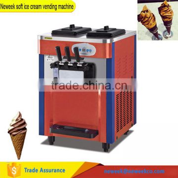 Neweek table type 3 flavor soft ice cream vending machine for sale