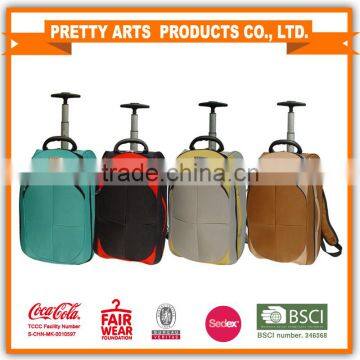 New product 2015 new colored crossing luggage bag, top brands trolley luggage bag