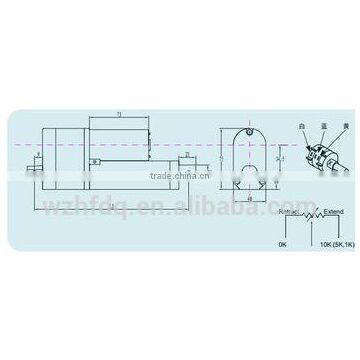 27mm/s China 24v Linear Actuator With Limited Switch Gear Motor photo-3