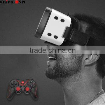 Consumer Electronics 2016 High Quality Leather VR BOX, Online Shopping VR 3d Glasses VR Helmet photo-4