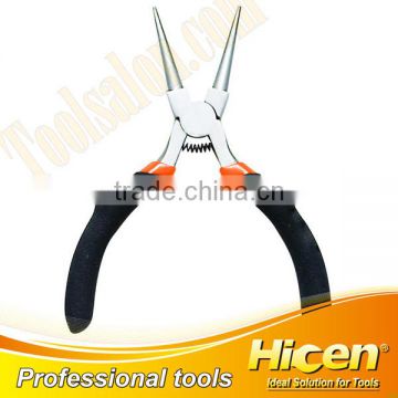 Bi-Color Dipped Handle Mini Round Nose Pliers With Raised Shoulder