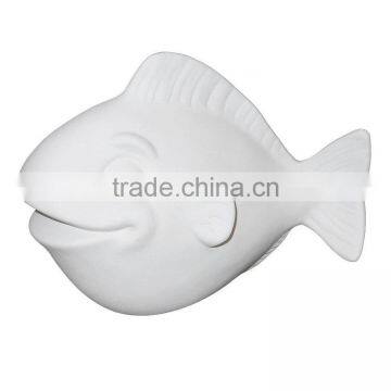 white ceramic fish bisque