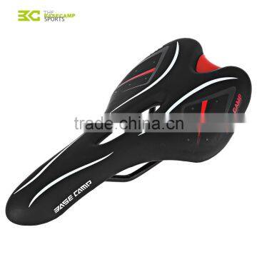 Basecamp Mountain Road Bicycle Front prolong Saddle BMX Hollow Saddle MTB Seat Bike Equipment Imitation Leather