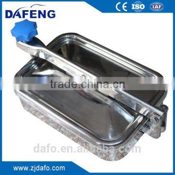 Stainless Steel Sanitary Square Tank Pressure Vessel Beer Fermentation Manhole Cover photo-2