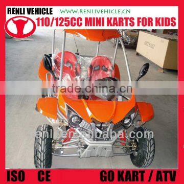 RENLI 110cc 4X4 2 two seat cheap gas powered go kart for kids