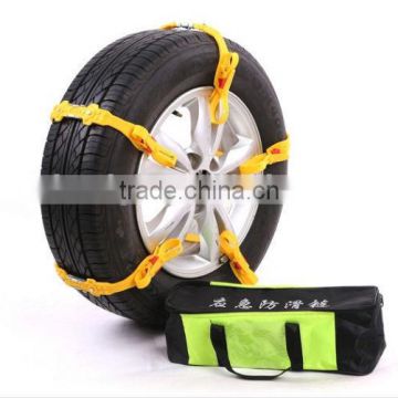 Install and remove easily TPU car tyre protection anti skid chains