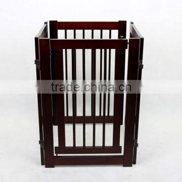 New Design Foldable Wooden Pet Gate Dog Fence photo-3