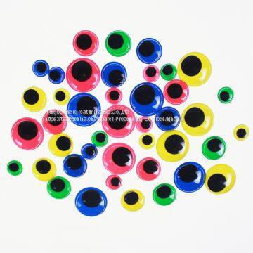 Easy Glue Colorful Googly Eyes