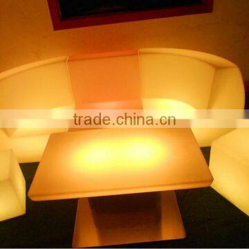 LED Remote Rectangle Tea Table/ Hot Sell LED Rechargeable Rectangle Coffee Table/LED Outdoor Lawn Rectangle Cocktail Table photo-5