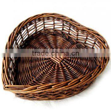 Wholesale Heart Shape Wicker Basket, Bread Wicker Basket, Food Basket From Chinese Factory