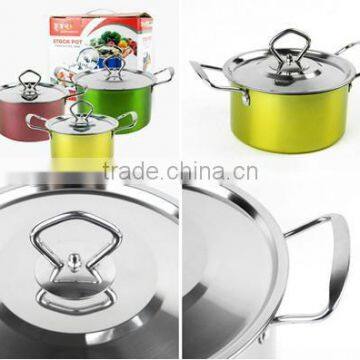 stainless steel sauce pan 3pcs set